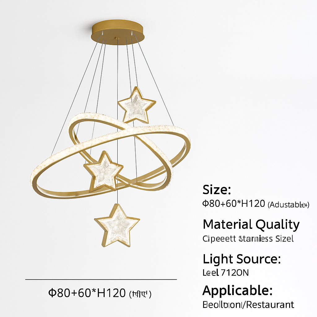 lustre led moderne en cristal pour éclairage intérieur - vue 11 sur 12