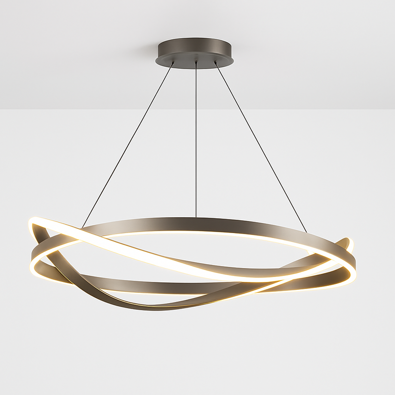 Plafonnier LED, noir, courbé, variateur, L 82 cm | ETC Shop: lampes, mobilier, technologie. Tout d'une source. | ETC Shop