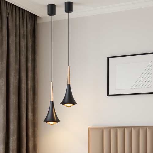 lustre led nordique anti-éblouissant en aluminium à intensité variable