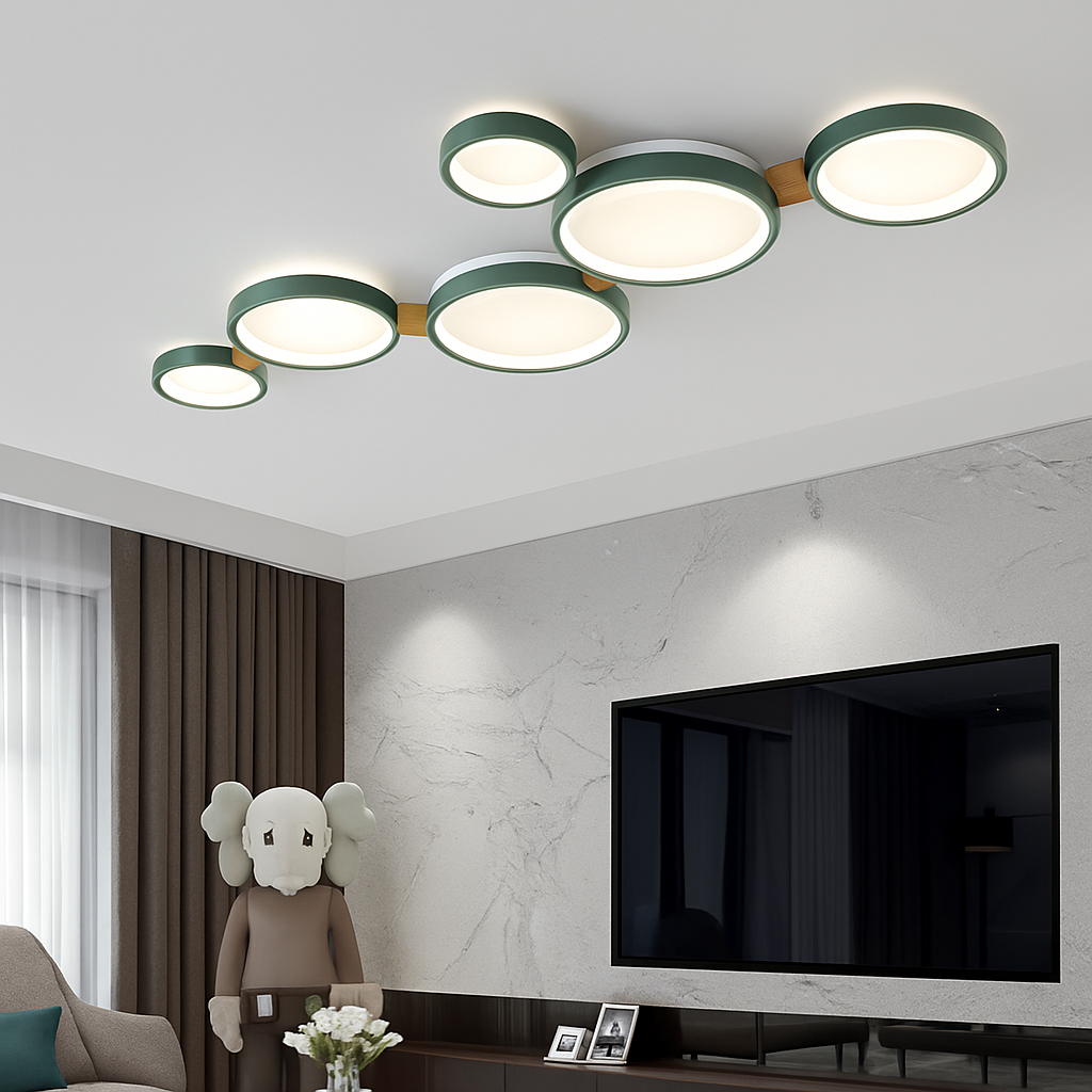 lustre led nordique pour salon balcon café bar vestiaire - vue 4 sur 25