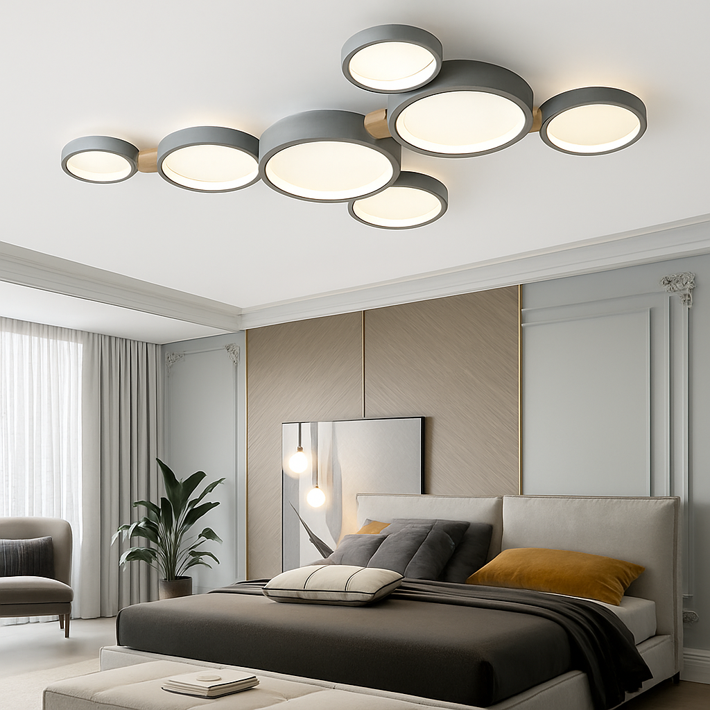 lustre led nordique pour salon balcon café bar vestiaire - vue 5 sur 25