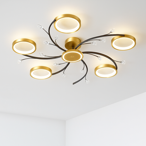 lustre led style nordique décoration maison luminaire suspendu