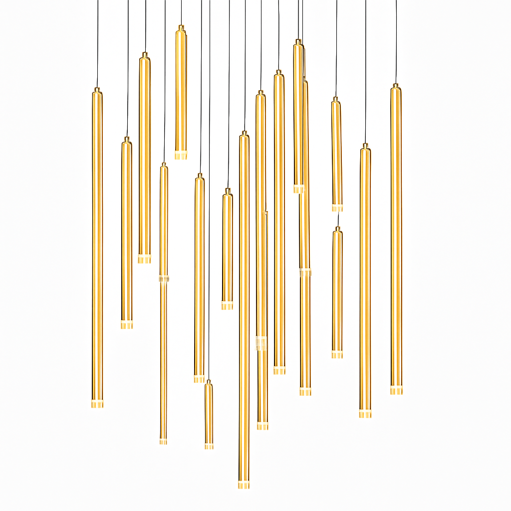 Lustre led suspendu design moderne pour villa loft hôtel
