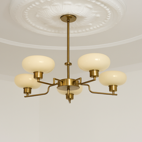 lustre led vintage style bauhaus éclairage suspendu créateur nordique - vue 3 sur 14