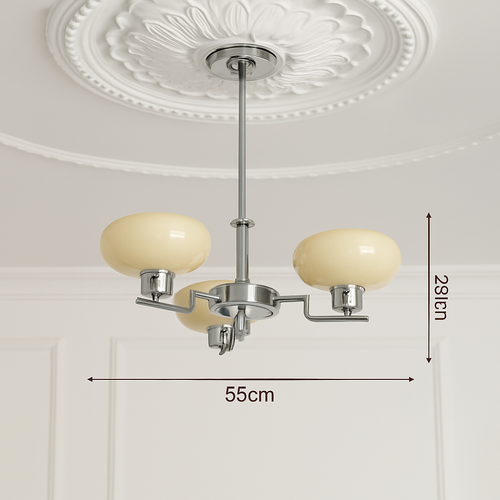 lustre led vintage style bauhaus éclairage suspendu créateur nordique - vue 15 sur 14