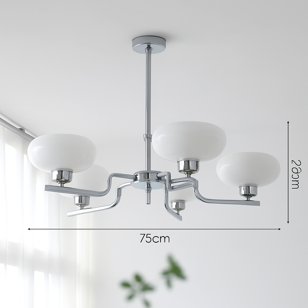 lustre led vintage style bauhaus éclairage suspendu créateur nordique - vue 4 sur 14