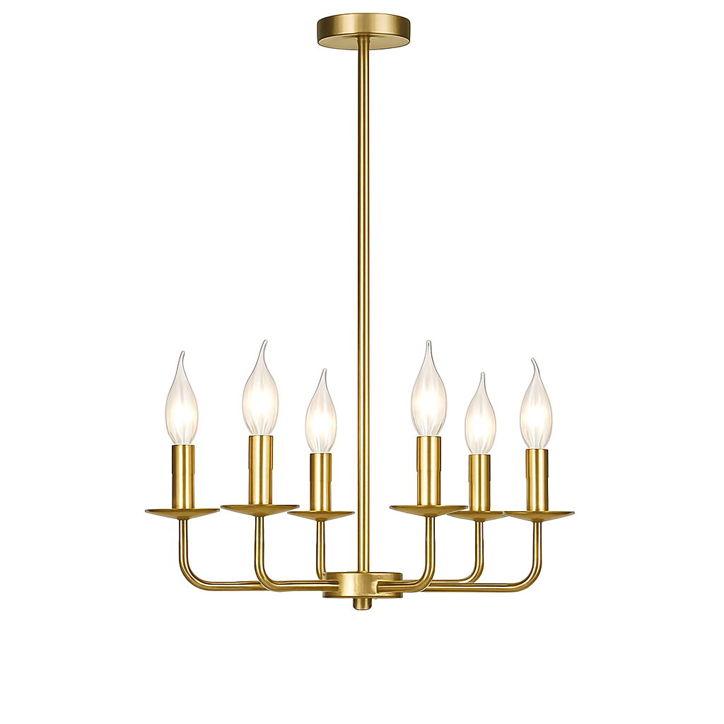 lustre minimaliste moderne en forme de bougie à led - vue 6 sur 8
