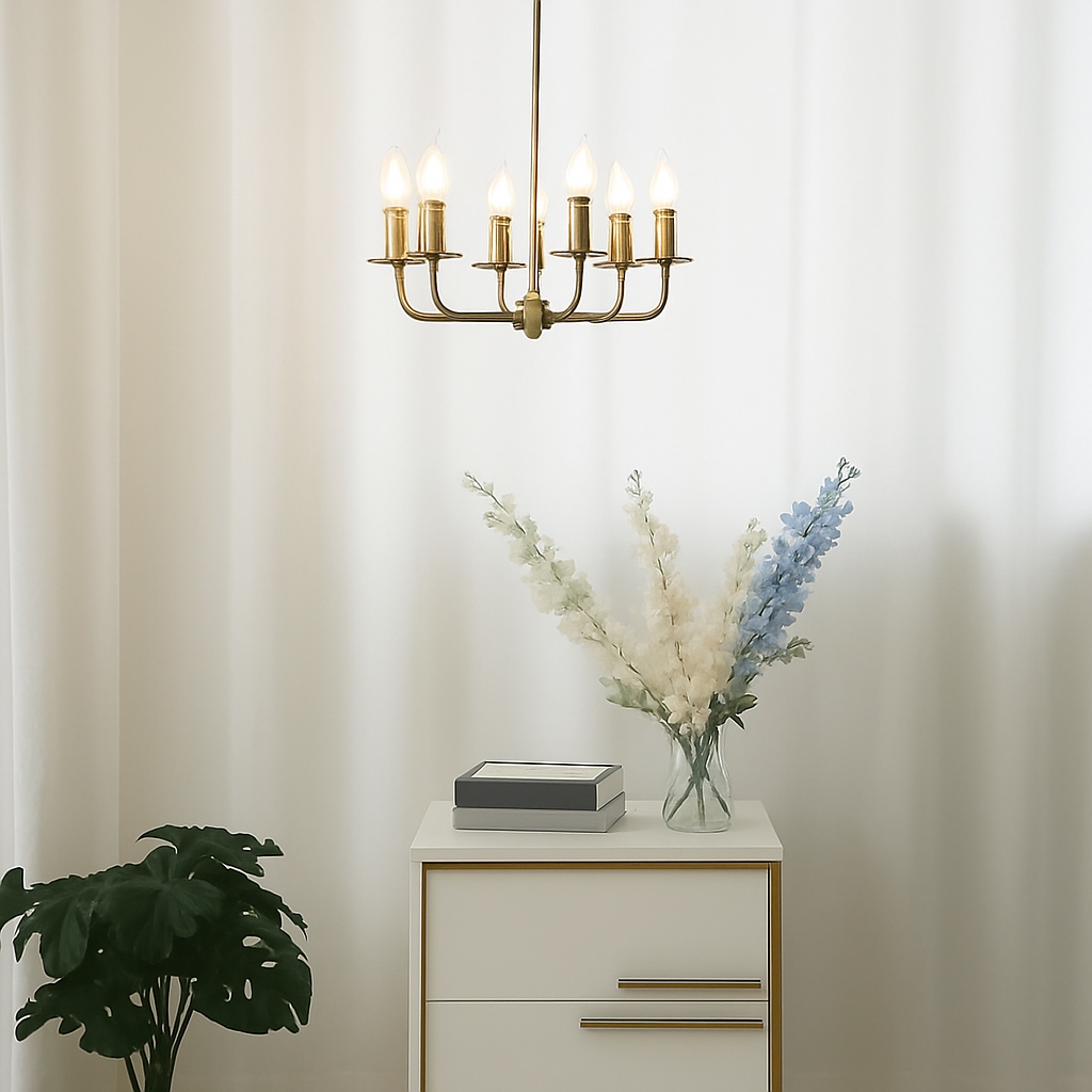 lustre minimaliste moderne en forme de bougie à led - vue 4 sur 8