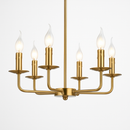 lustre minimaliste moderne en forme de bougie à led