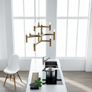 lustre moderne de luxe en métal éclairage suspendu réglable