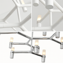 lustre moderne de luxe en métal éclairage suspendu réglable