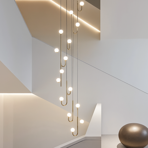lustre moderne design avec éclairage à led créatif