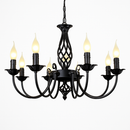 lustre moderne en fer forgé pour décoration intérieure élégante