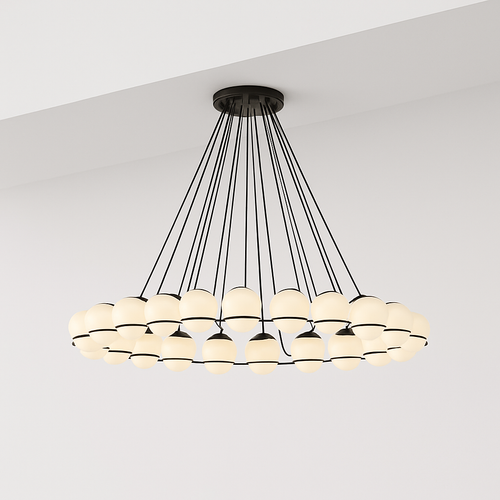 lustre moderne en verre créatif pour éclairage intérieur décoratif