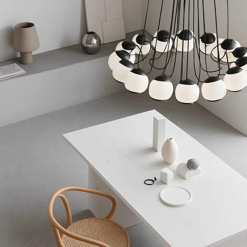 lustre moderne en verre créatif pour éclairage intérieur décoratif - vue 3 sur 12