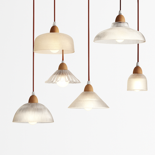 lustre moderne en verre design pour éclairage intérieur vintage