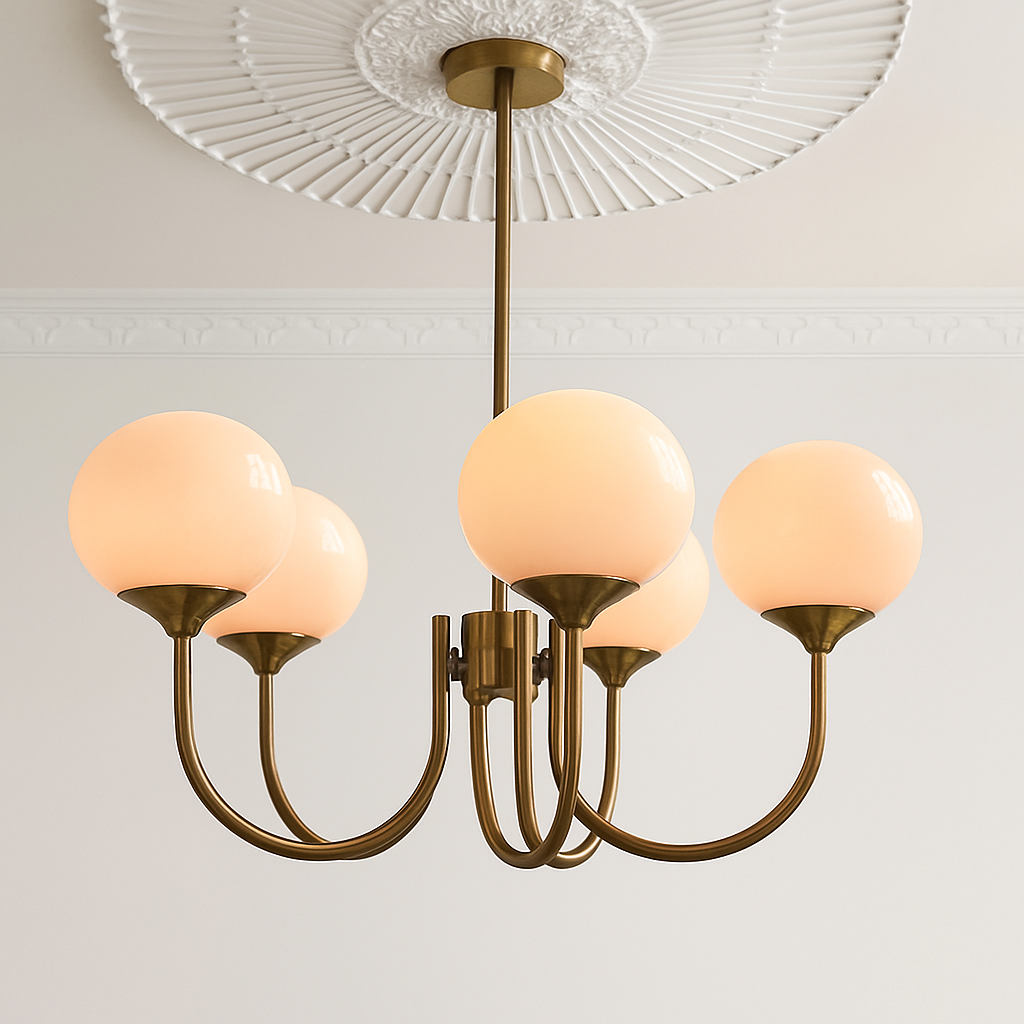 lustre moderne en verre pour décoration intérieure enfant