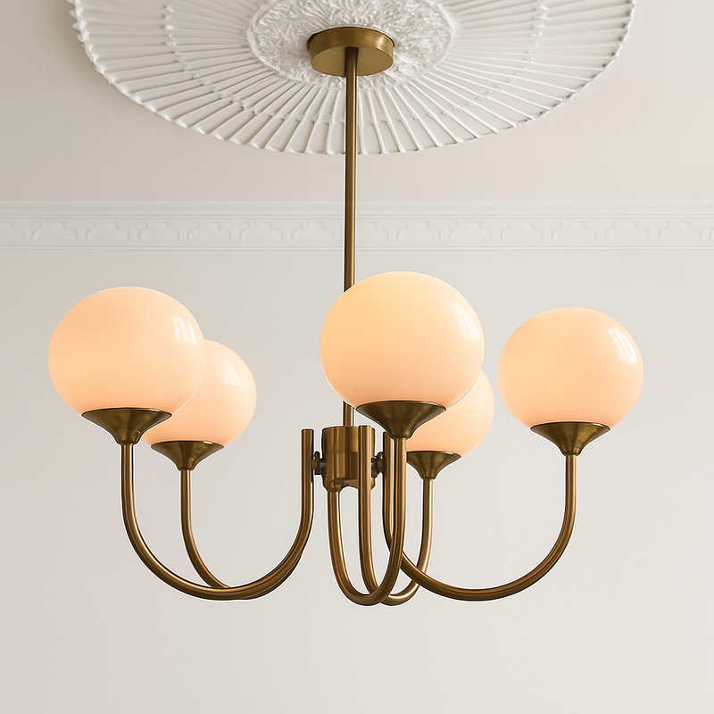 lustre moderne en verre pour décoration intérieure enfant