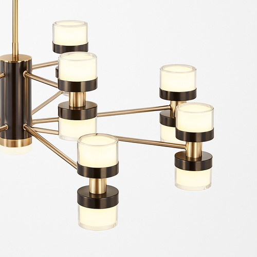 lustre moderne haut de gamme avec télécommande et gradation - vue 7 sur 11