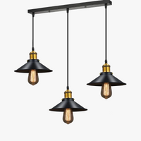 lustre moderne led en métal avec suspension vintage