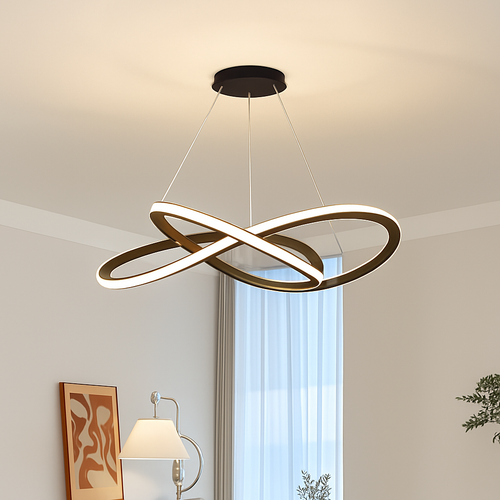 lustre moderne à led pour décoration intérieure élégante - vue 2 sur 12