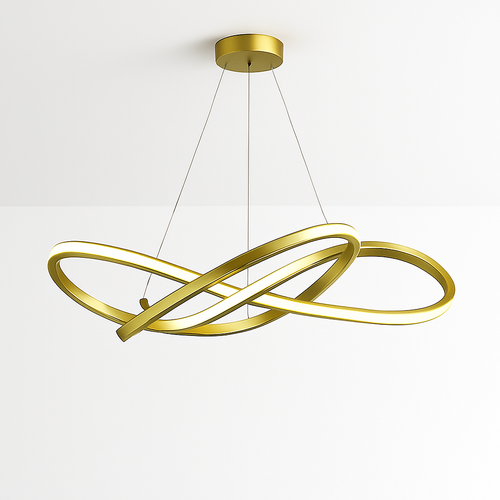 lustre moderne à led pour décoration intérieure élégante - vue 4 sur 12