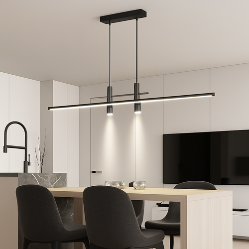 lustre moderne minimaliste pour cuisine et salle à manger - vue 2 sur 11