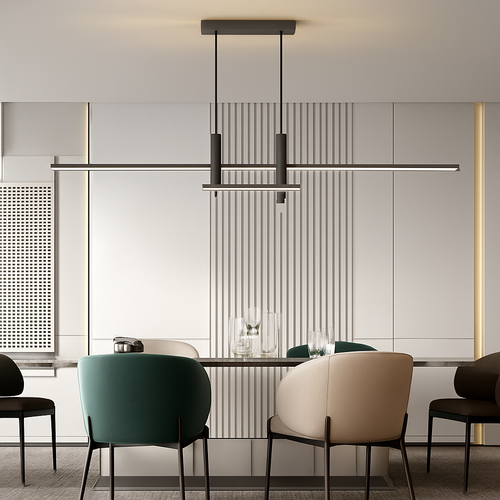 lustre moderne minimaliste pour cuisine et salle à manger - vue 5 sur 11