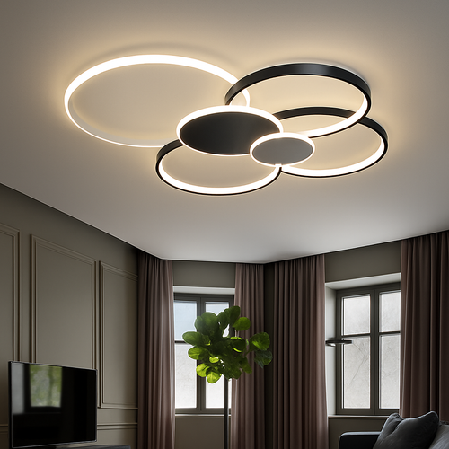 lustre moderne pour éclairage intérieur design élégant et luxueux - vue 3 sur 14