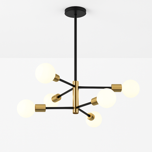 lustre moderne spoutnik satellite à 2/4/8 têtes suspendu - vue 5 sur 10