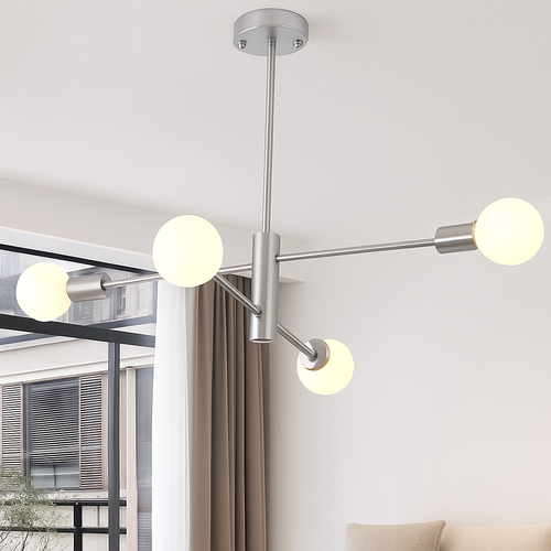 lustre moderne spoutnik satellite à 2/4/8 têtes suspendu - vue 8 sur 10