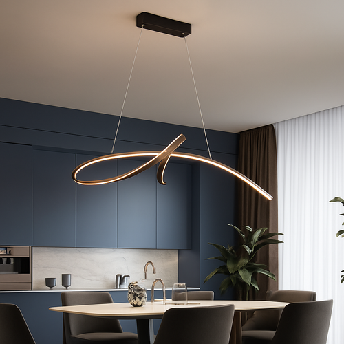 lustre moderne suspendu pour un éclairage intérieur élégant