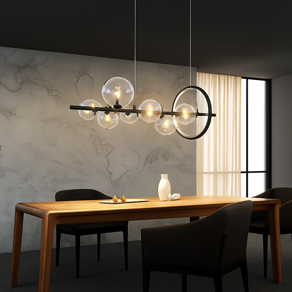 lustre mondern à bulles pour éclairage d'intérieur décoratif - vue 3 sur 7
