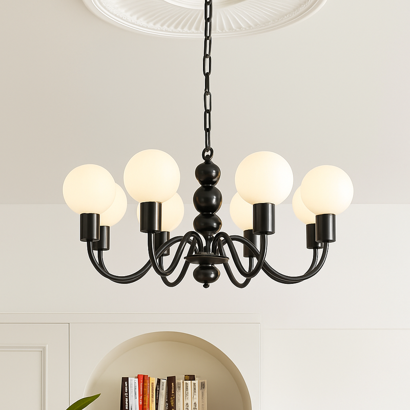 lustre nordique en métal pour décoration intérieure suspendue