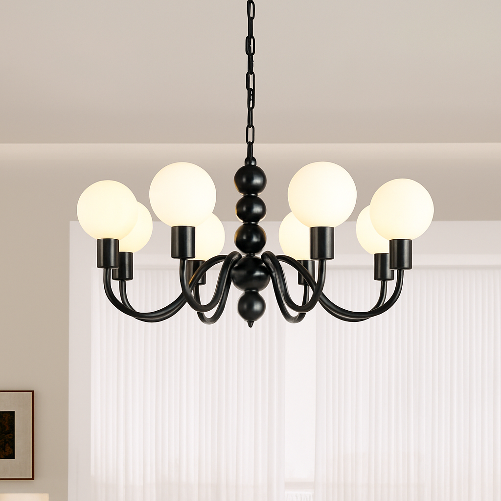 lustre nordique en métal pour décoration intérieure suspendue - vue 3 sur 9