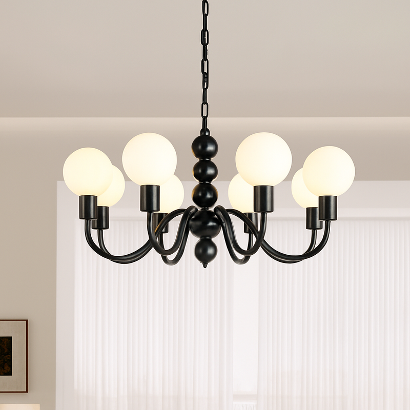 lustre nordique en métal pour décoration intérieure suspendue