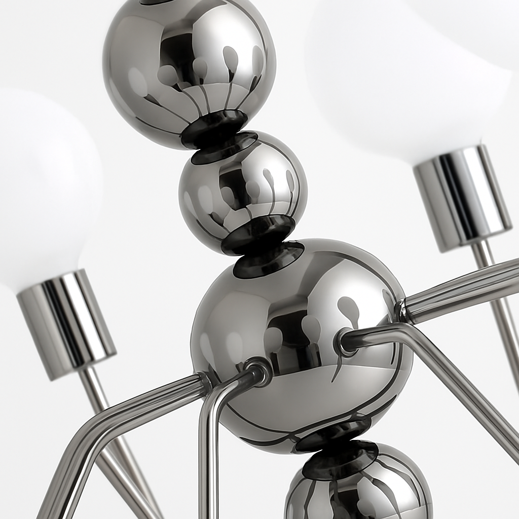 lustre nordique en métal pour décoration intérieure suspendue - vue 6 sur 9