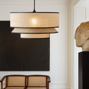 lustre nordique en tissu pour décoration intérieure moderne