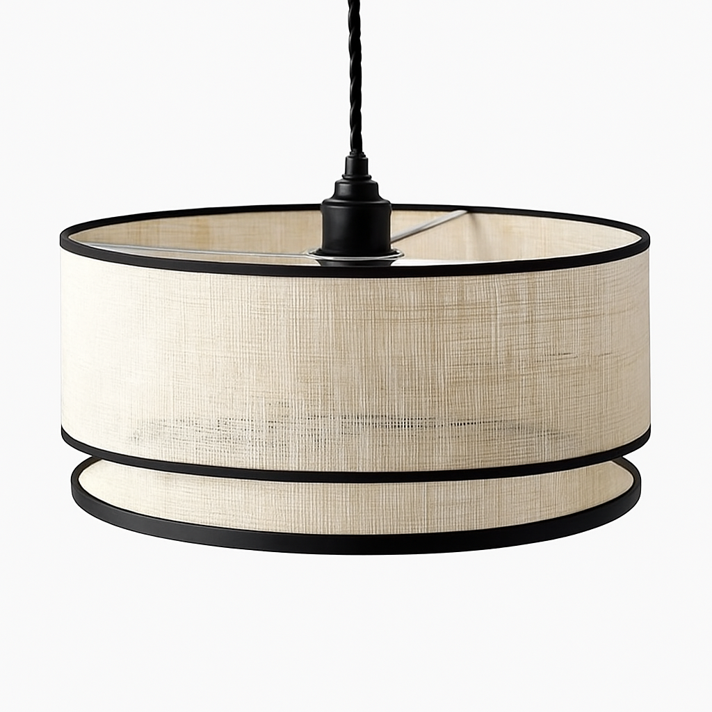 lustre nordique en tissu pour décoration intérieure moderne - vue 6 sur 9