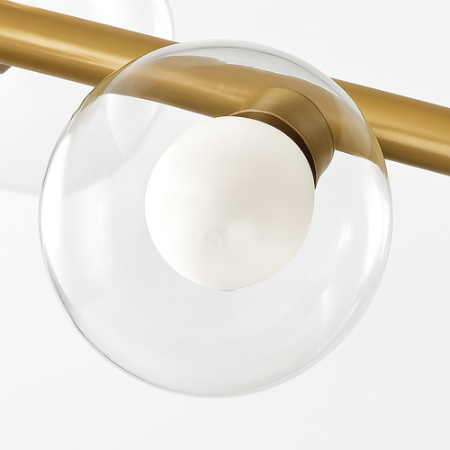 lustre nordique en verre pour éclairage intérieur moderne - vue 7 sur 19