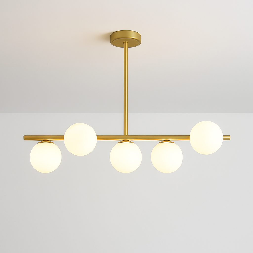 lustre nordique en verre pour éclairage intérieur moderne - vue 10 sur 19