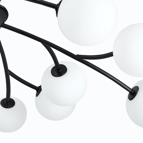lustre nordique led boule de verre décoratif pour maison