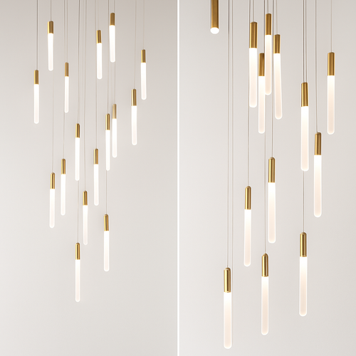 lustre nordique minimaliste design penthouse villa
