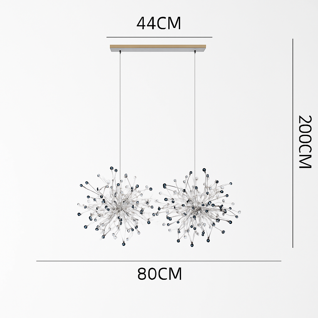 lustre nordique moderne avec lumières led pour décoration intérieure - vue 13 sur 18