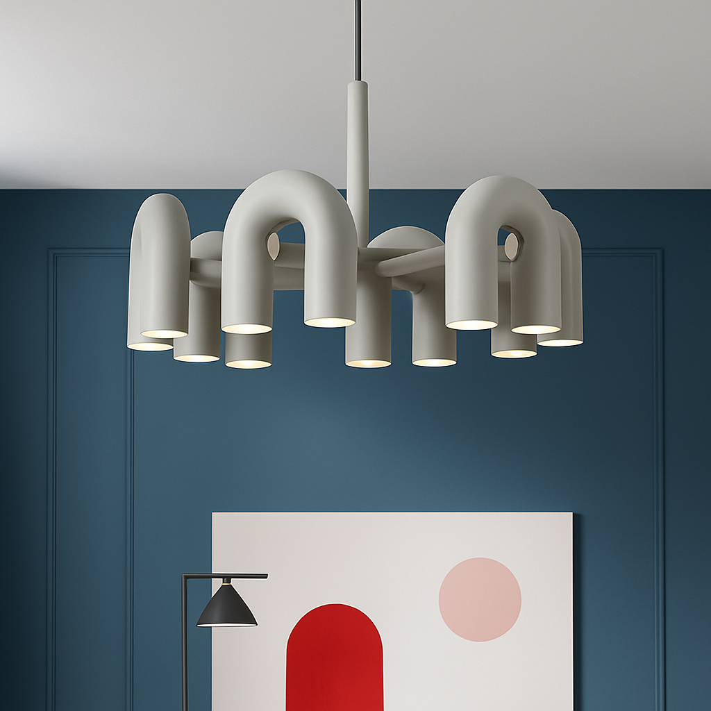 Lustre nordique simple pour salon - vue 3 sur 14