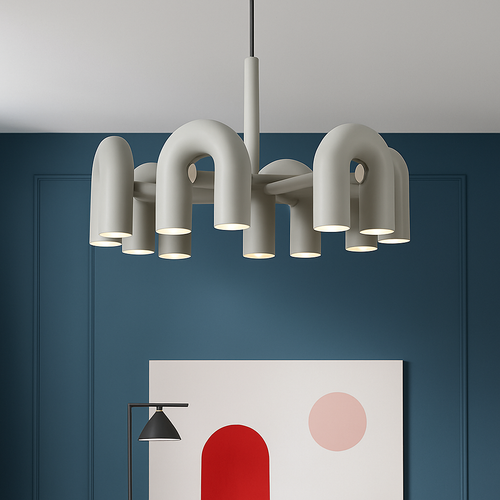 Lustre nordique simple pour salon