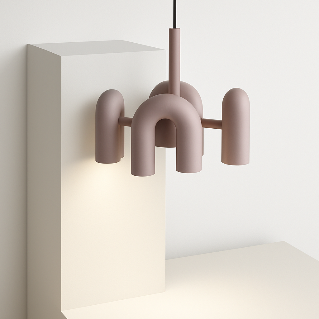 Lustre nordique simple pour salon - vue 4 sur 14