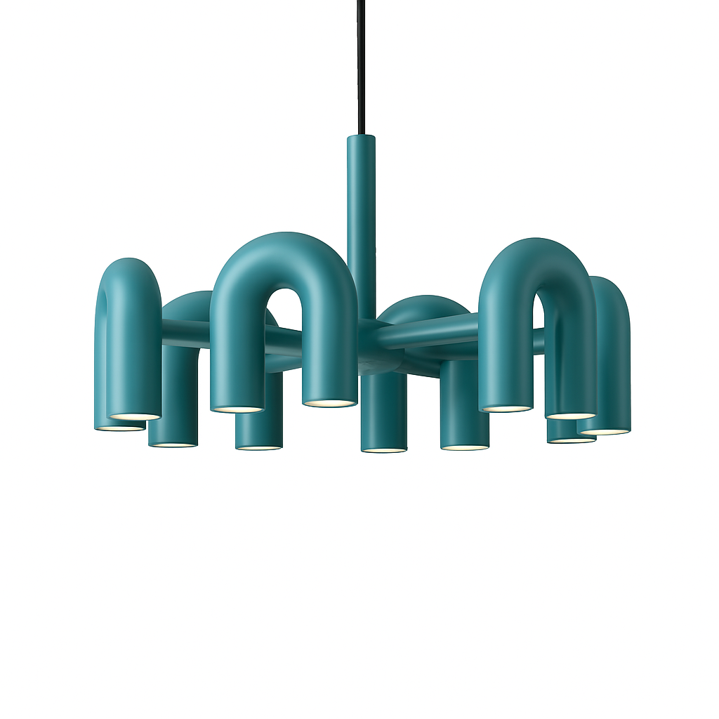 Lustre nordique simple pour salon - vue 6 sur 14