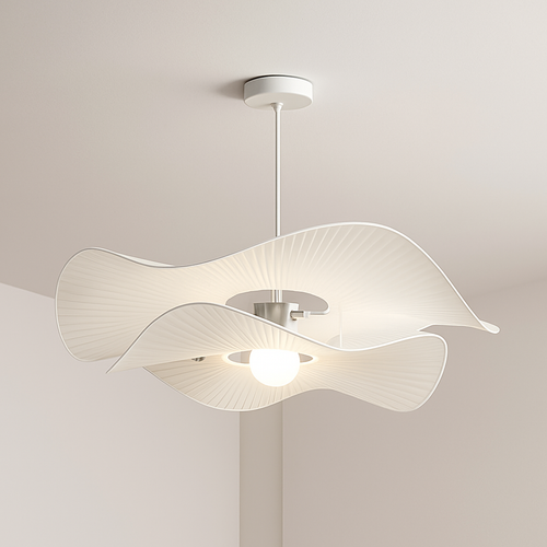 lustre nordique vintage en tissu pour un éclairage suspendu élégant