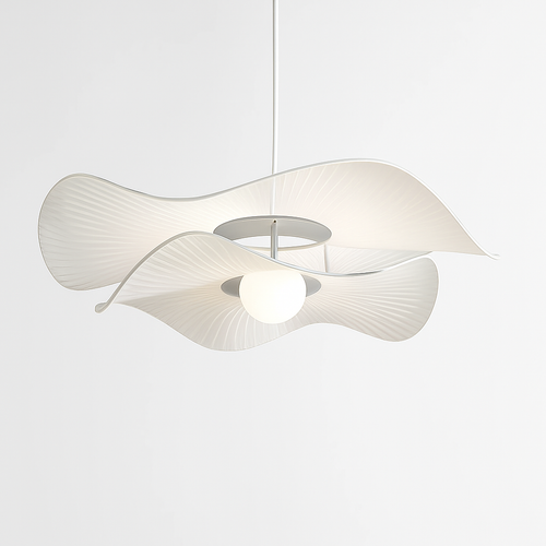 lustre nordique vintage en tissu pour un éclairage suspendu élégant - vue 2 sur 7